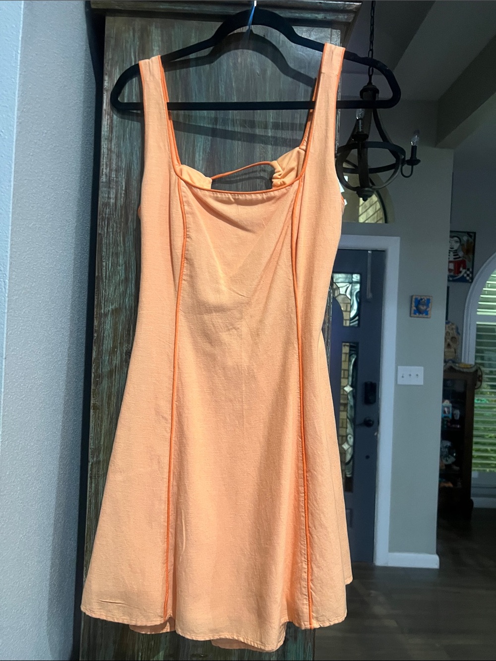 Japna Peach A-Line Sundress